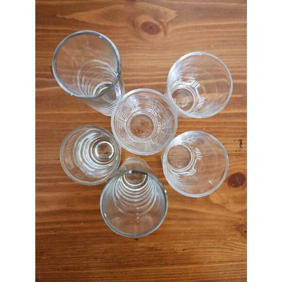 Shot glasses bundle of 6 moose hazard sign barware drinking bar - Picture 4 of 4